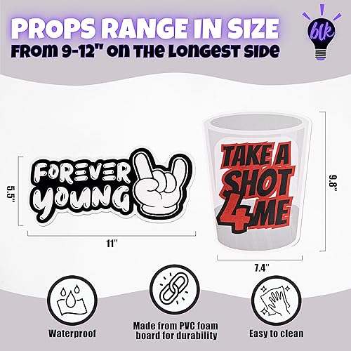 Miniatura 5 de (2000 Pack) Eleva tu experiencia de cabina de fotos con accesorios duraderos e impermeables para fotomatón  Perfecto para bodas, cumpleaños y