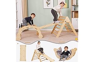 Pikler Triangle Set: A Foldable Montessori Climbing Wonderland for Toddlers