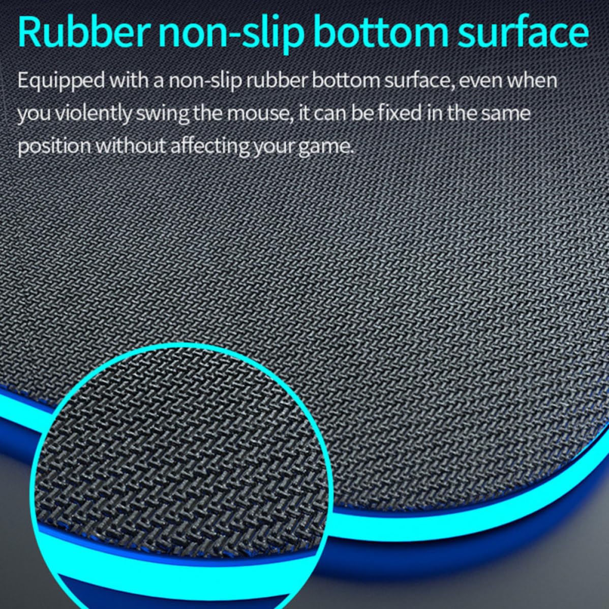Tofficu Tappetino per Mouse Grande Ricarica Wireless Rgb 10w