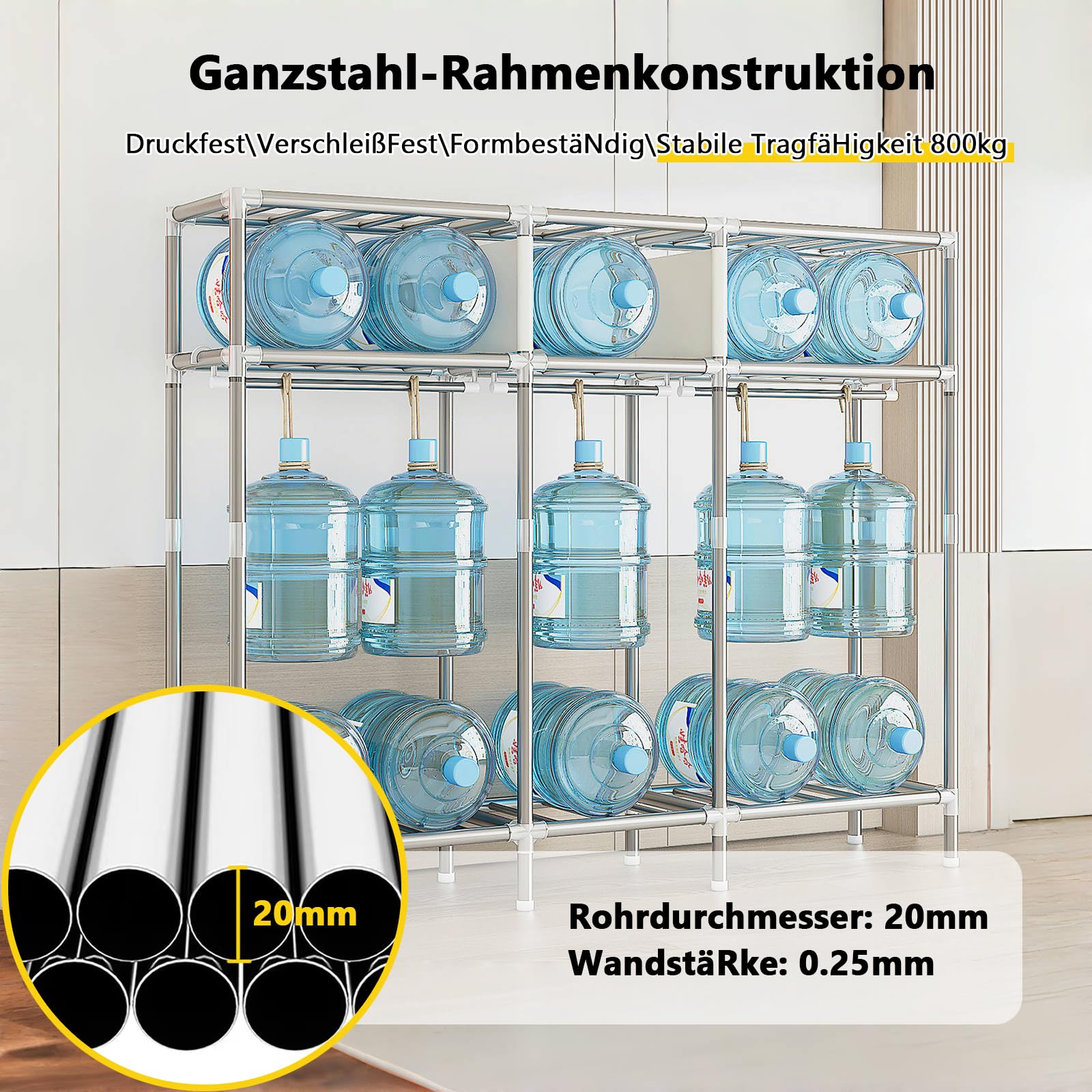 Kleiderschrank Stoffschrank Stabil, Stoff Faltschrank Für Schlafzimmer Mit Kleiderstange & Ablagen, Ankleidezimmer Garderobe Mit Kleiderständer 126x46x173cm Graue Streifen