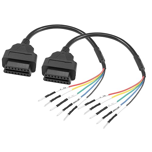 Miniatura 1 de YACSEJAO OBD2 - Conector hembra de 16 pines, 1 pie OBD2 a 5 pines, cable de probador de puente universal coleta DIY adaptador Mobley para