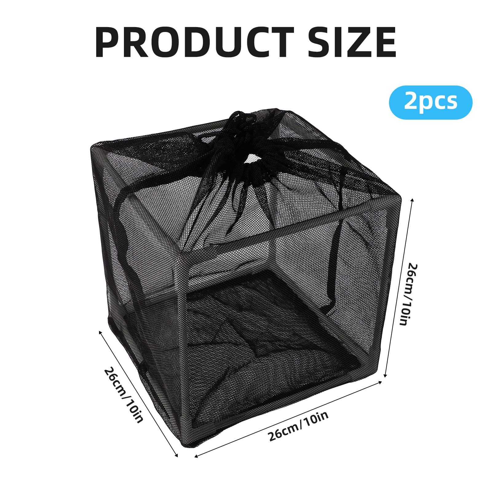 2uds Bolsa Filtro Piscina, 26cm Bolsa Bomba Estanque Cubierta Malla Bomba Agua Filtro Antiobstrucción Contenedor Cúbico Cesta para Estanques Peces Cascadas Al Aire Libre