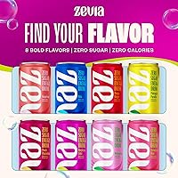 Vista 5 de Zevia Zero Sugar Energy Drink, Raspberry Lime, 12 oz Cans (12-Pack) – Naturally Sweetened, Zero Calorie Sugar Free Energy - Non-GMO Project