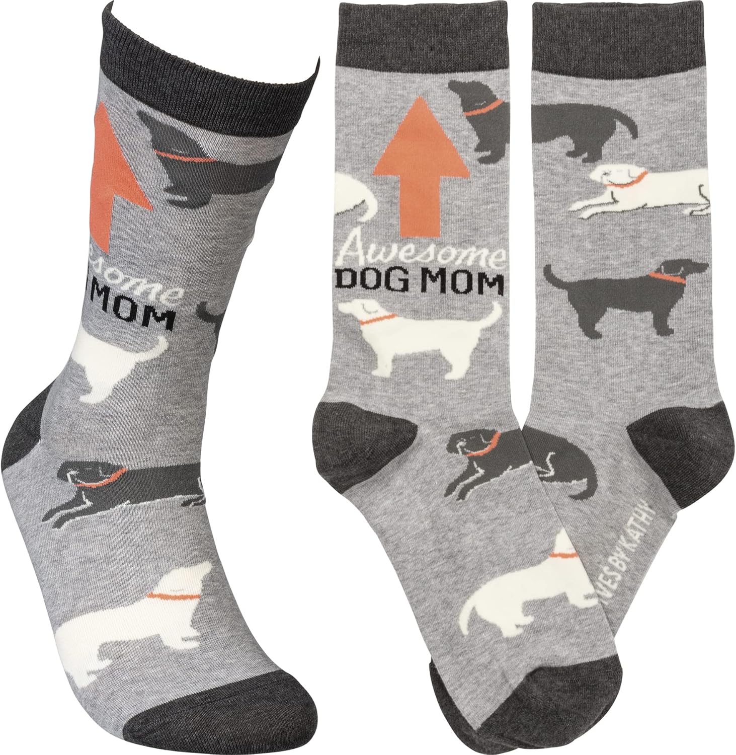 Primitives by Kathy Awesome Dog Mom Socks