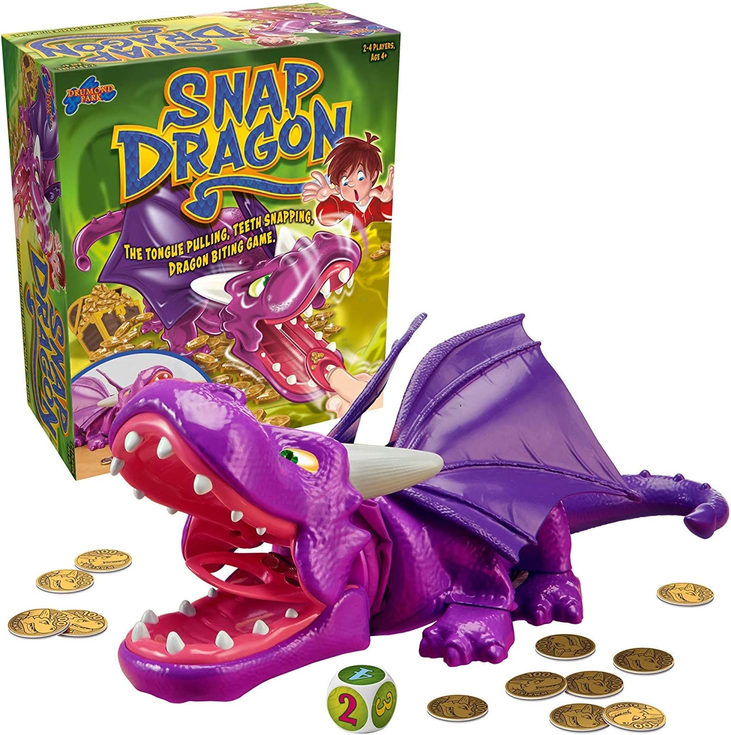 Drumond Park Snap Dragon Kids Action Board Game Preschool Family Board Games For Kids Children Game Suitable For Ages 5 6 7 8+ Years, Multicolour