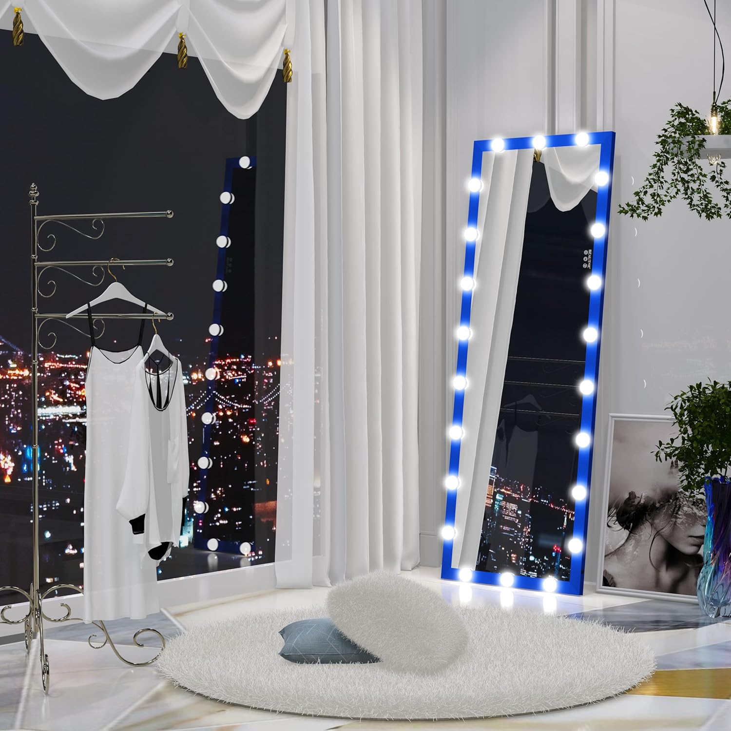 ANYHI Full Body Mirror with Lights, 63 x 24 Inch Lighted