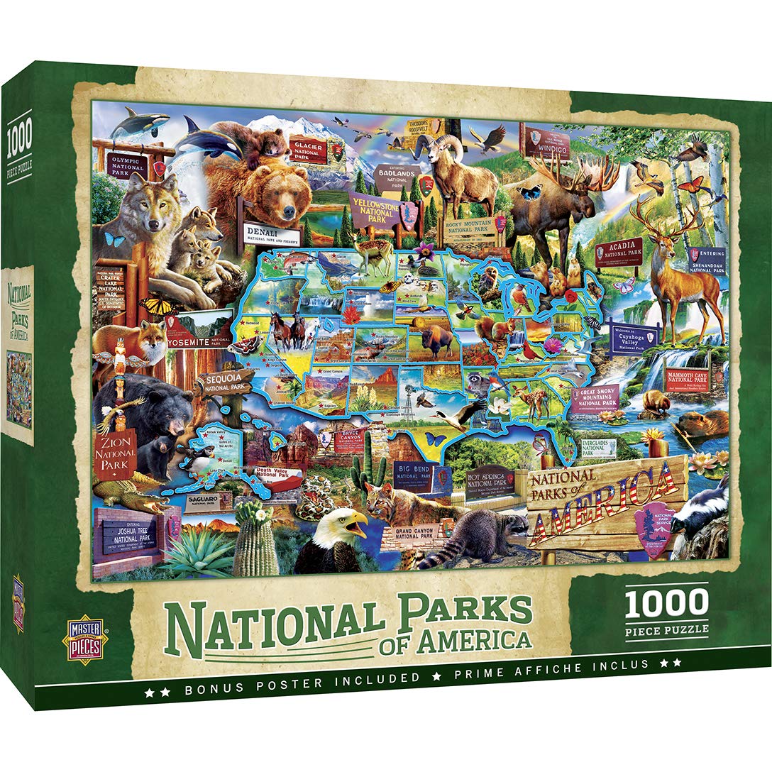 Masterpieces 1000 Piece Jigsaw Puzzle for Adults, Family, Or Kids - National Parks Puzzle - 19.25"x26.75"