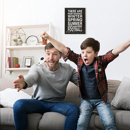 Miniatura 3 de "Four Seasons-Winter-Spring-Summer-Football"- Rustic Funny Sign- 8 x 10" Wall Print- Ready to Frame. Distressed Wood Sign Replica Print. Wall Decor