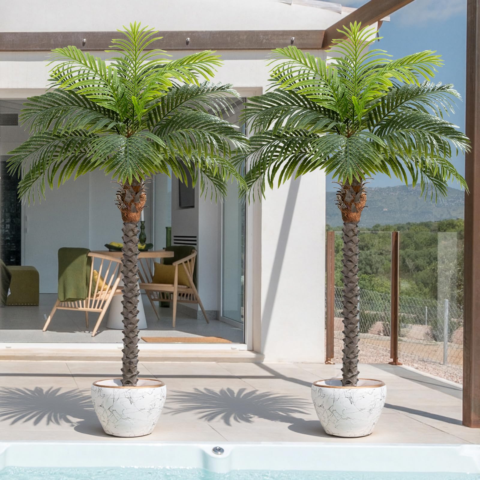 Keeplush 5ft Phoenix Palm 2-Pack