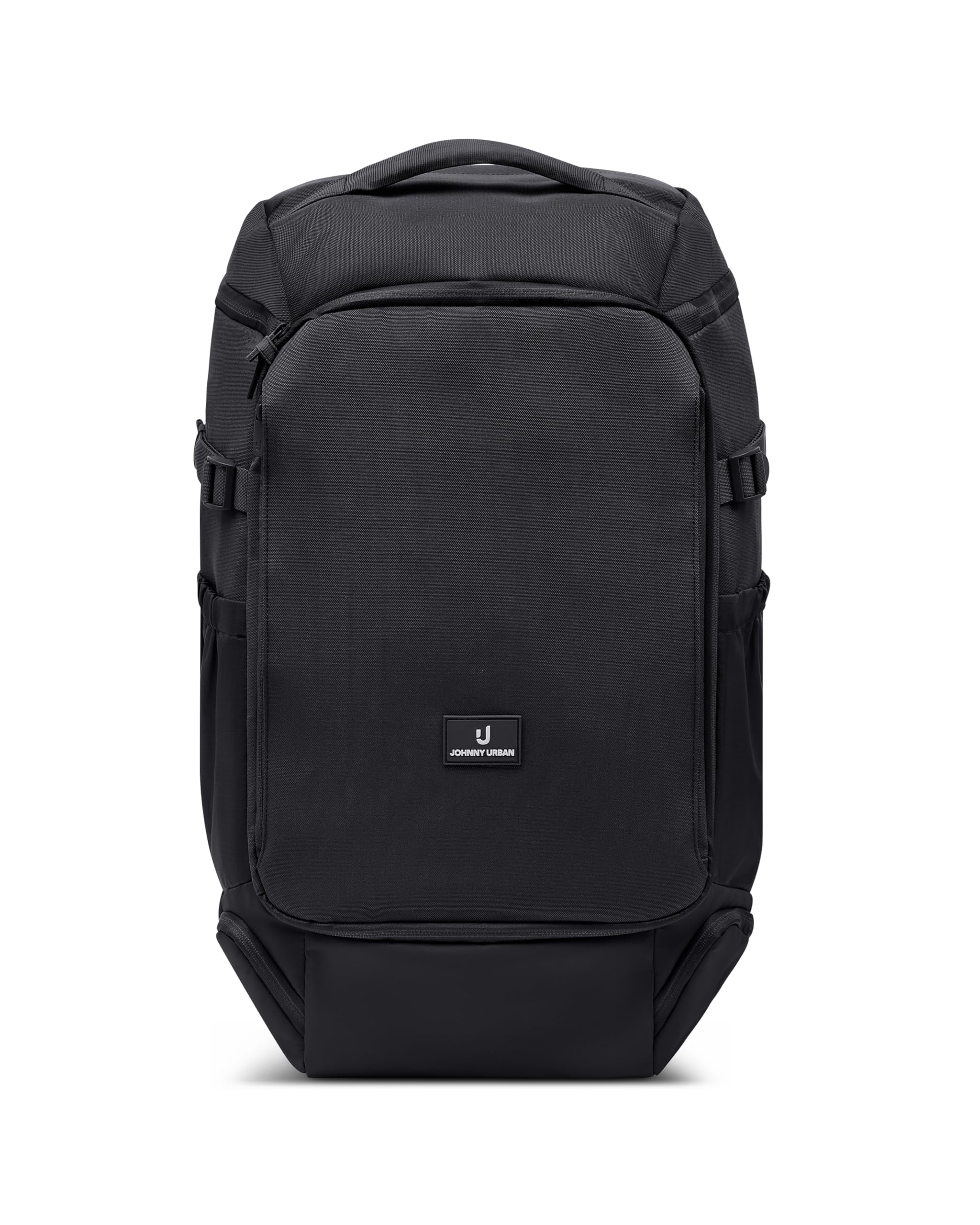 Johnny Urban Reiserucksack Schwarz - Kian Large - Rucksack Handgepäck Flugzeug für Damen & Herren - Großer Travel Tagesrucksack mit 16 Zoll Laptopfach - Reisetasche 25l