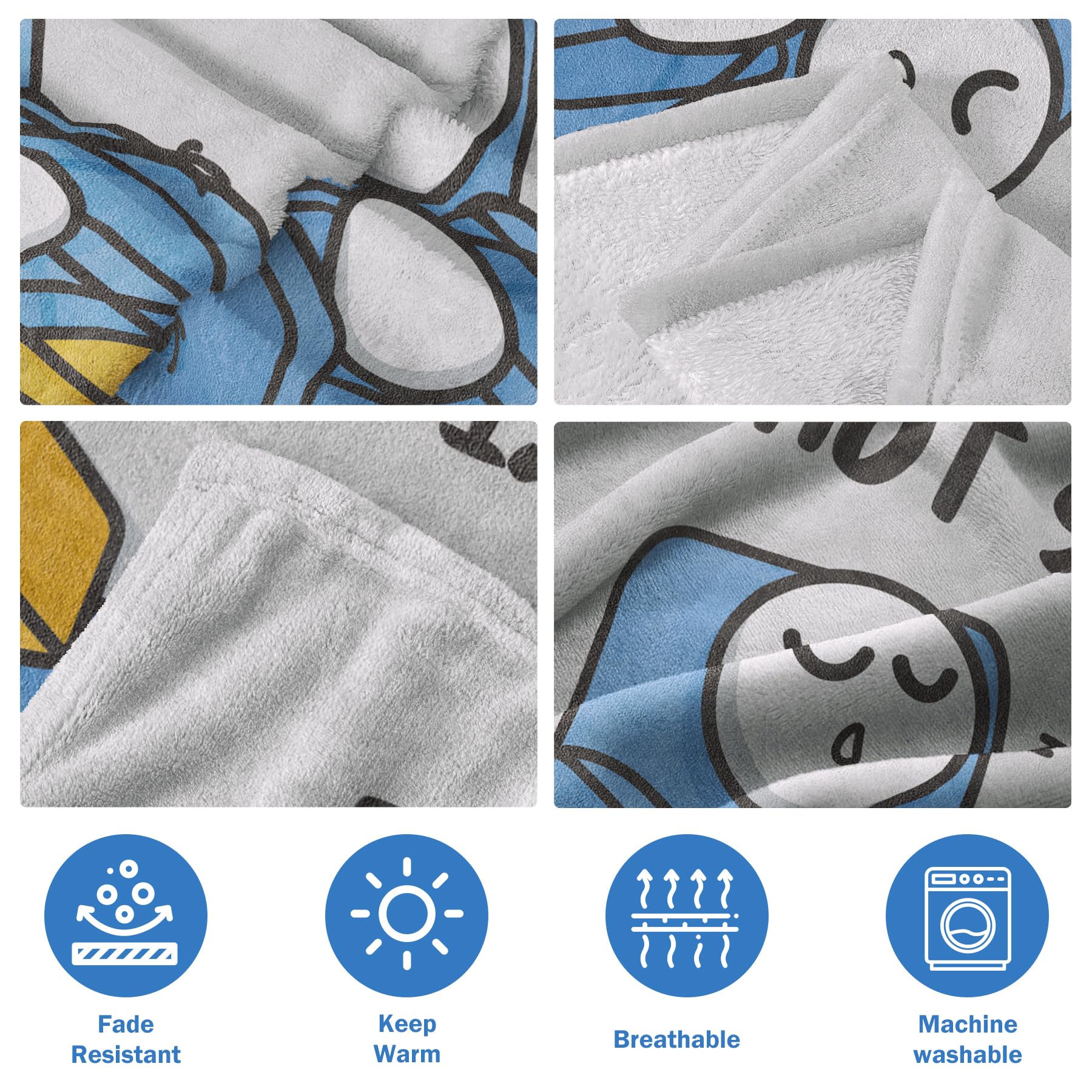 Funny Fathers Day Papa Gifts, Papa is Not Sleeping Blanket Gift from Grandkids Daughter Son, Birthday Gifts for Papas Dad Grandpa, Flannel Throw for Couch and Naps, 60‘’ x 50‘’ （Gray）