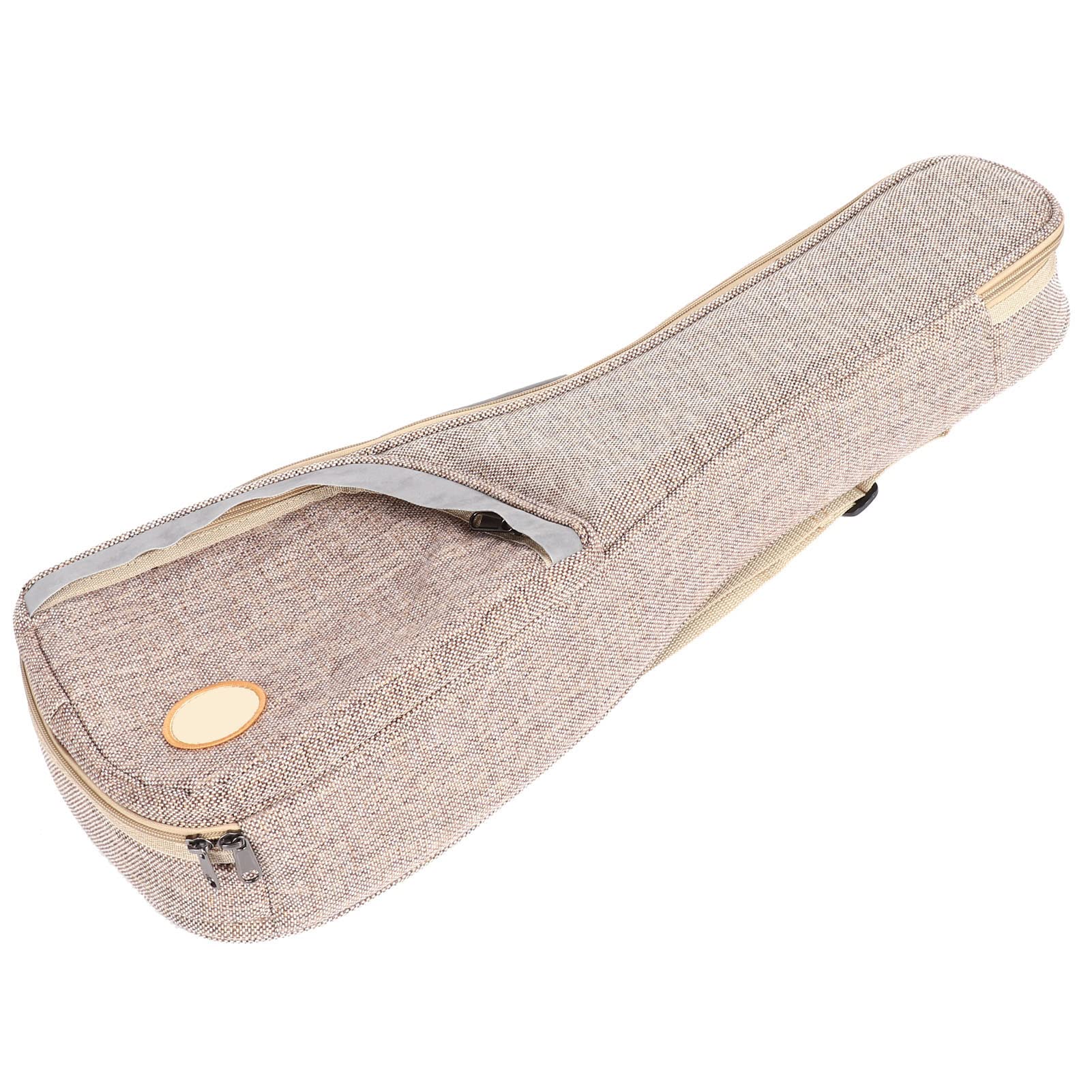 Borsa Ukulele, Tessuto in Lino di Cotone Insinisci Zaino per lo Stoccaggio dello Strumento Musicale, con Fodera in Velluto e (Tipo universale da 21/23 pollici)