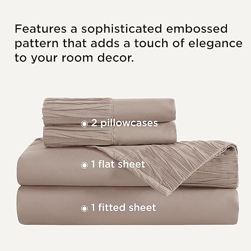 Miniatura 2 de Bedsure - Juegos de sábanas tamaño california king, 4 piezas, suaves, transpirables y refrescantes, ropa de cama de microfibra de poliéster, fácil