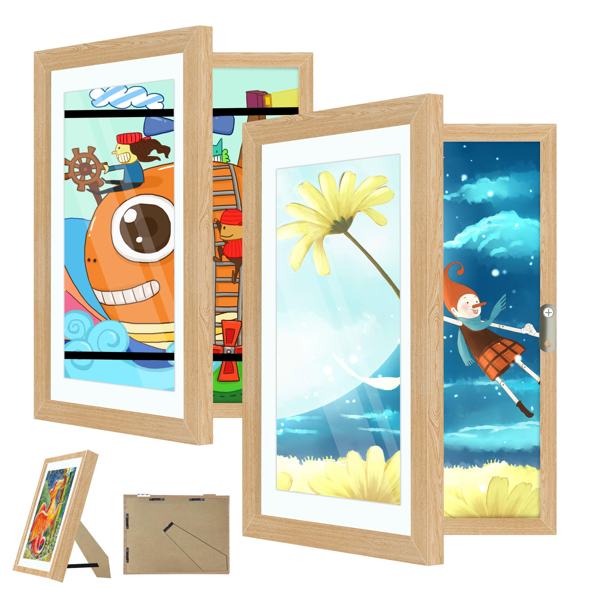 絵画 flk041111 G4S3 2-Pack Kids Art Frames - Changeable Display for Artwork