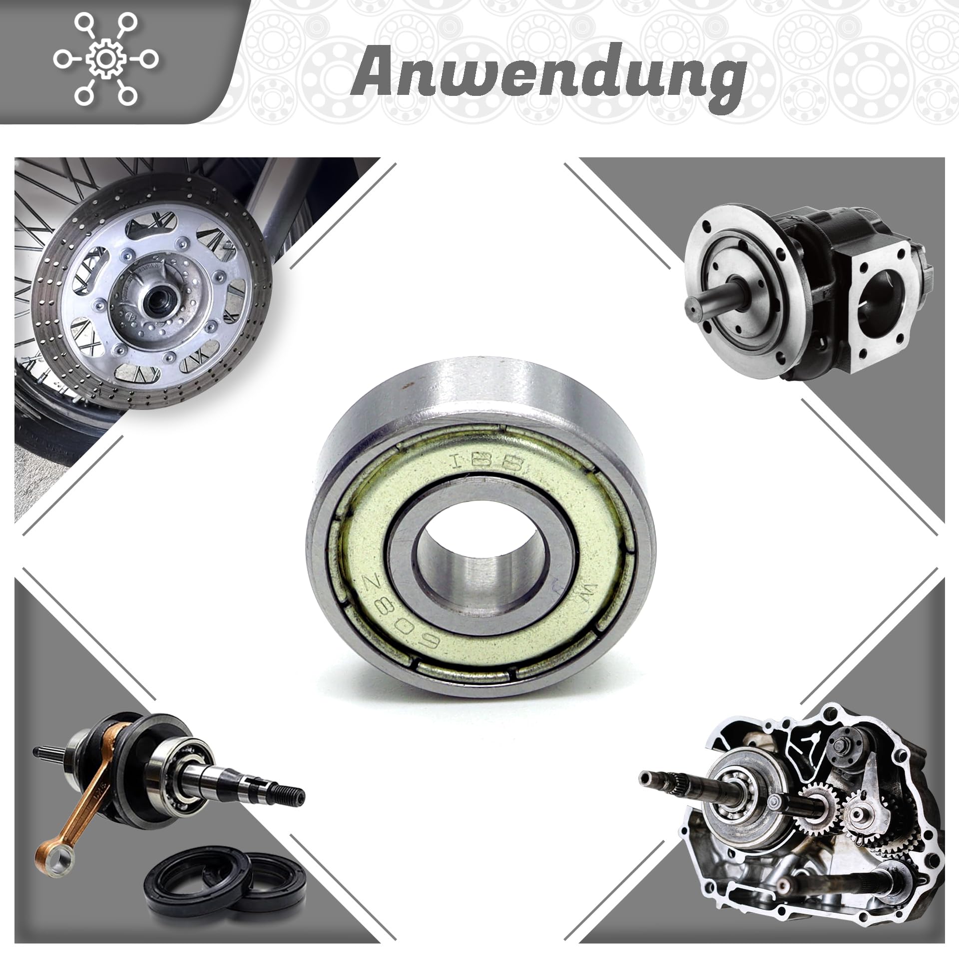 SKF - Cuscinetto Radiale Rigido A Sfere | 6082Z - SKF608 - Foto 3