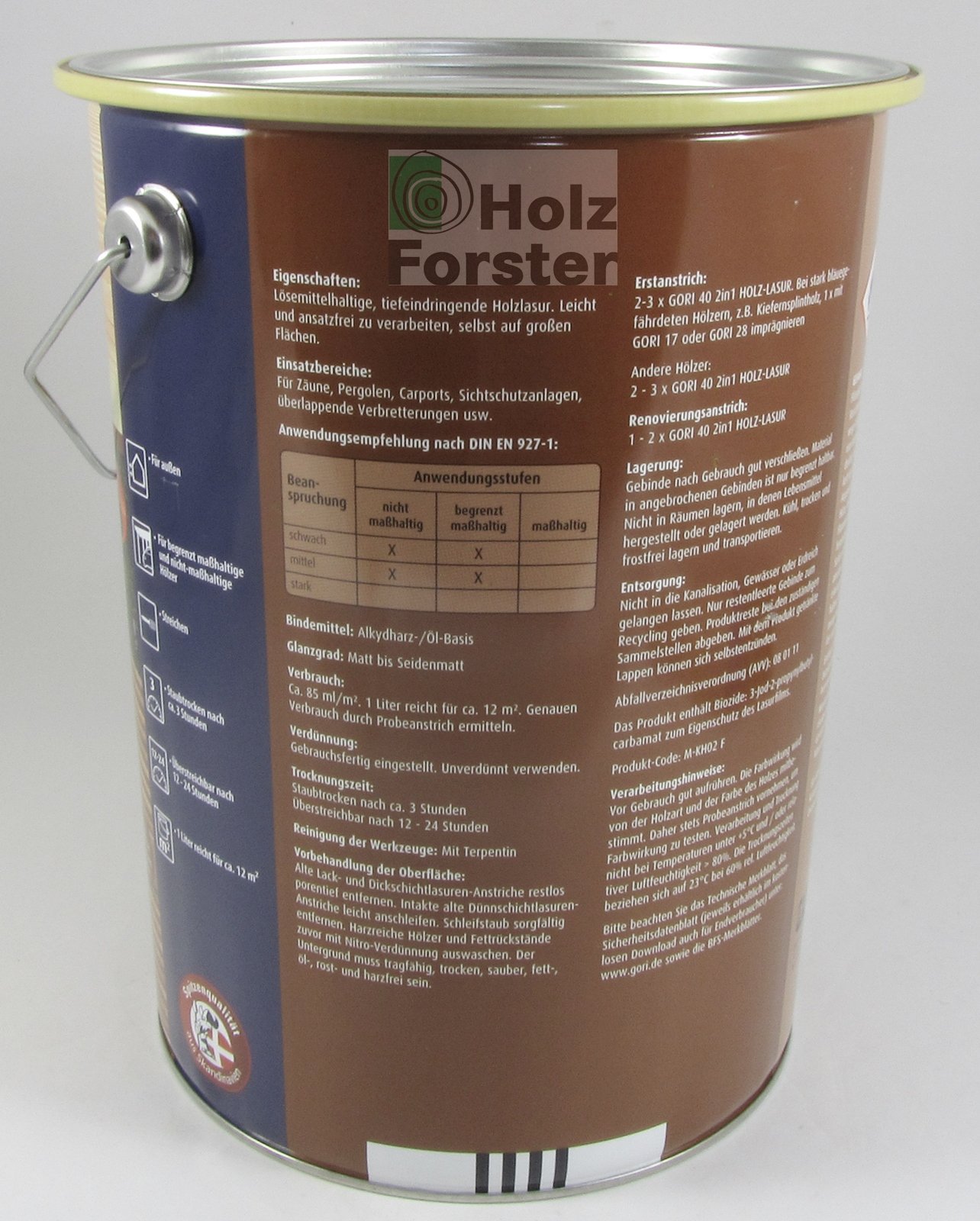 GORI 40 Holzlasur 2in1 - 5L (7802 Kiefer)