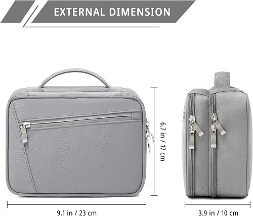 Miniatura 2 de mygreen Organizador de viaje electrónico, funda de accesorios electrónicos a prueba de agua, bolsa de almacenamiento portátil de doble capa para