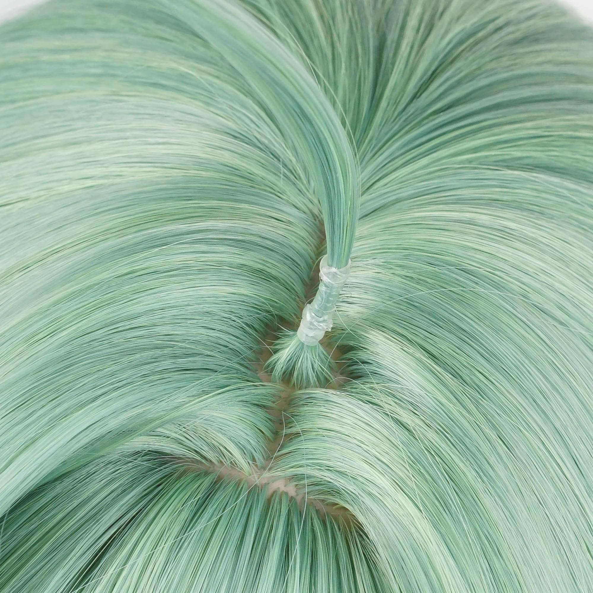 Green Wig for Women Huo Huo Cosplay Wig Long Straight with Bangs for Halloween Comic Con Cos Anime Heat Resistant Synthetic Costume Hair - Image 4