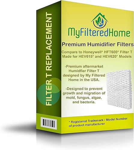 My filtrada Home Honeywell de repuesto humidificador filtro T hft600. Compatible con los modelos hev615, y hev620. Diseñado en los Estados Unidos