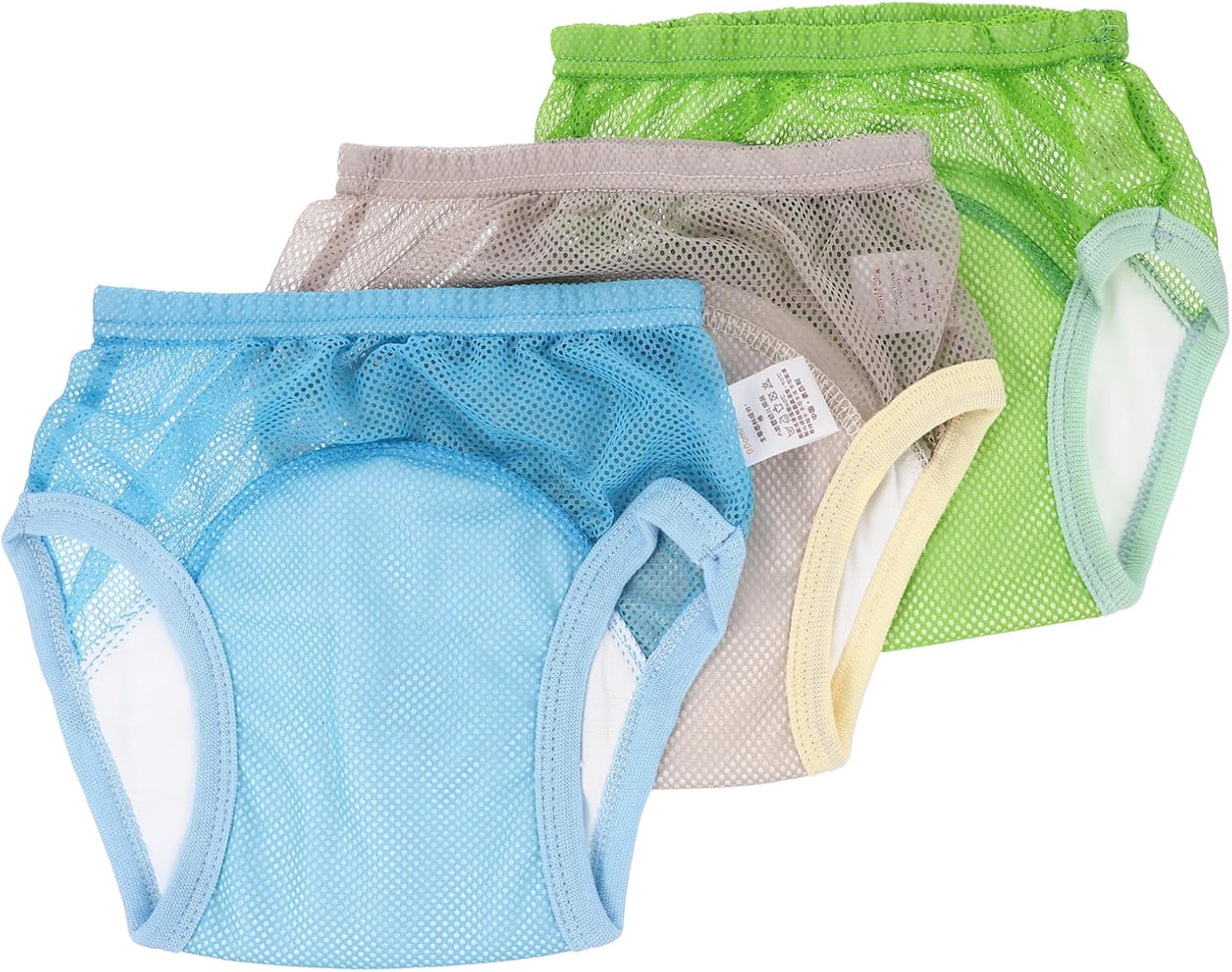Hemoton 3pcs Newborn Boy Girl Potty Training Pants Cotton Diaper Underwear Breathable Comfortable Elastic Waistband