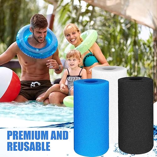 Miniatura 7 de Esponja de filtro para acuario, 3 piezas de esponja de espuma de filtro de piscina lavable, esponjas de filtro de esponjas, accesorios de cubierta