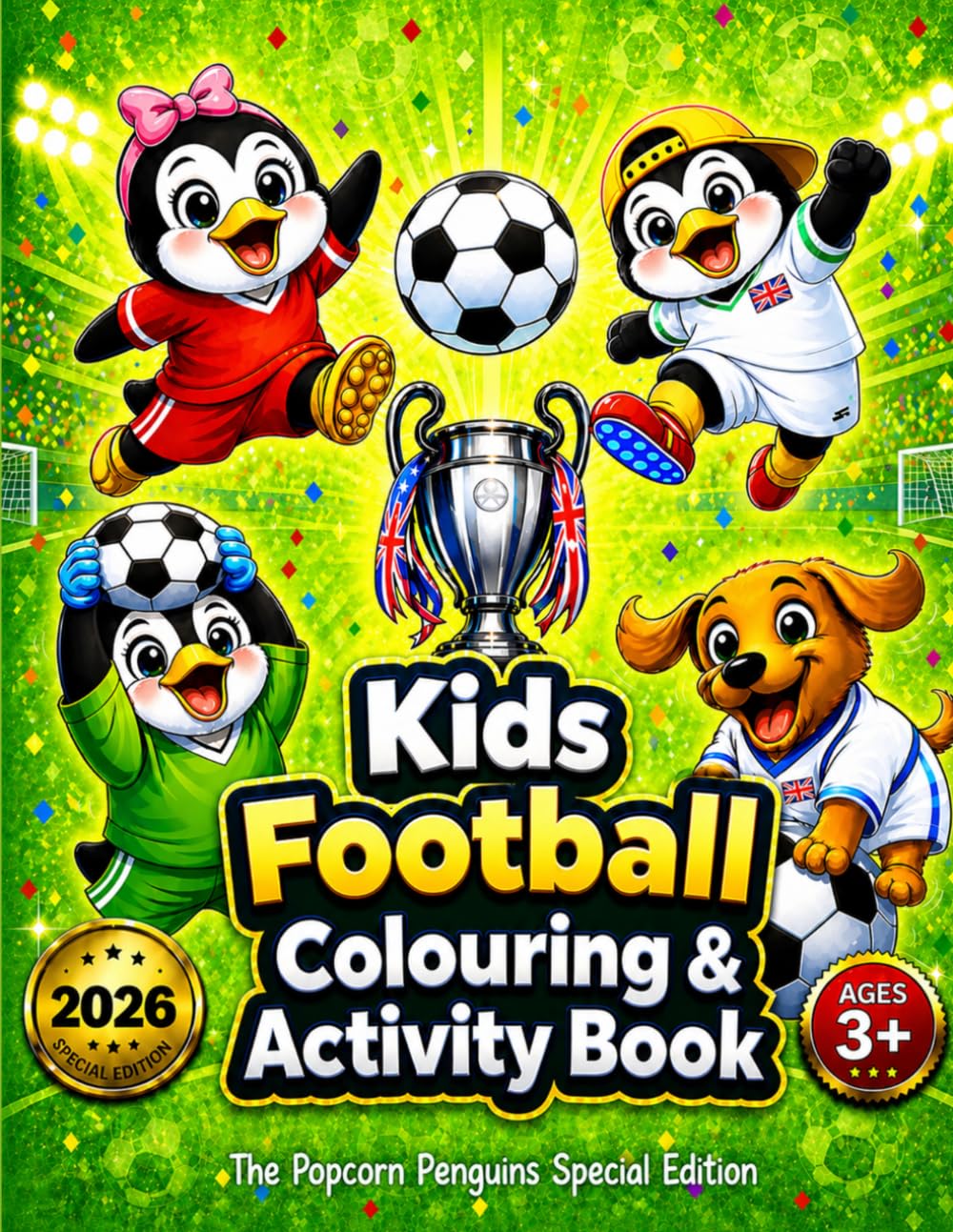 The Popcorn Penguins Special Edition – Kids Football Adventure: A Fun Football Colouring & Activity Book for Kids Ages 3–5 | Games, Puzzles & Big ... (The Popcorn Penguins Coloring Book Series)