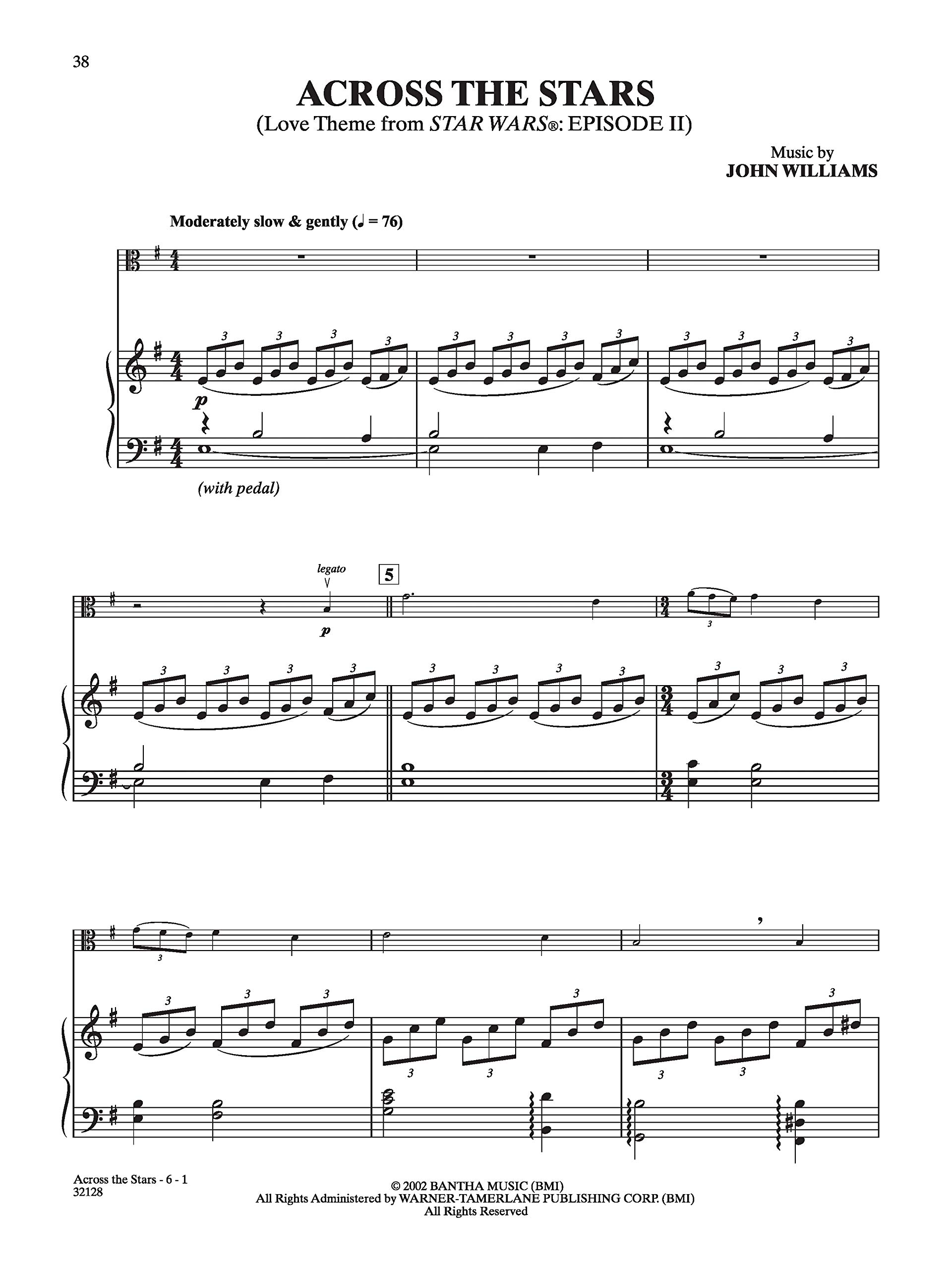 Star wars: a musical journey, episodes i - vi - viola/piano acc. +cd (Pop Instrumental Solo Series)