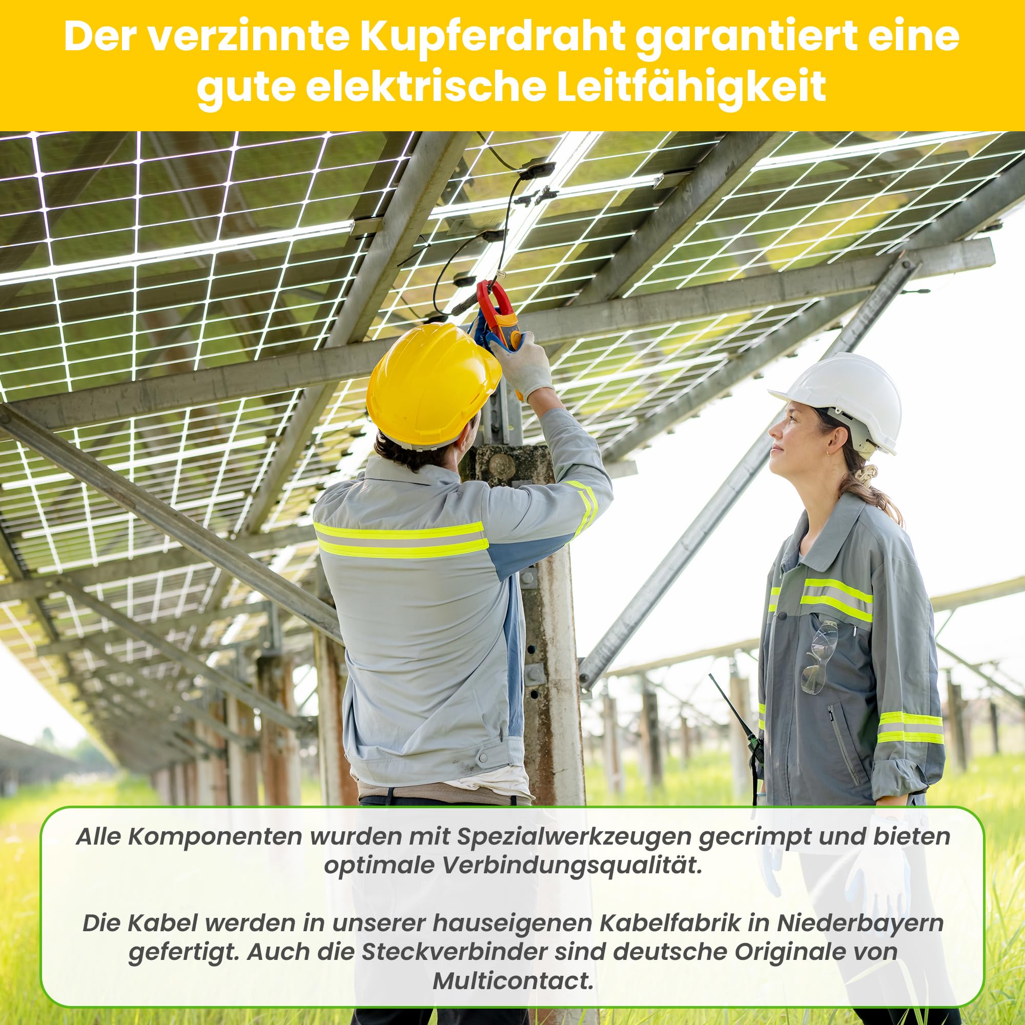 Offgridtec 3 m 4 mm² kabel solarny z oryginalnymi wtyczkami PV