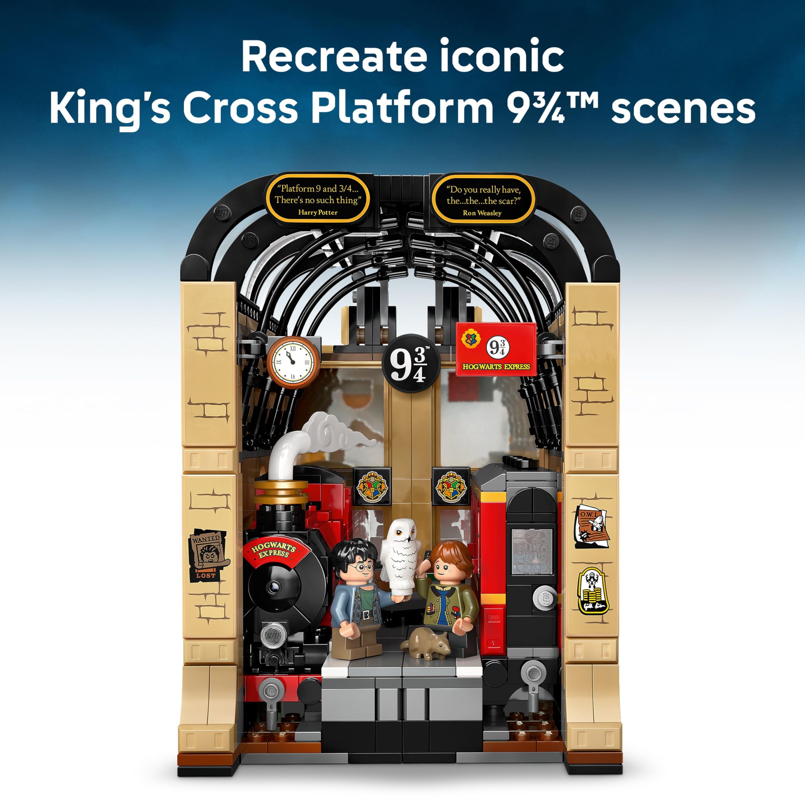 LEGO Harry Potter Book Nook: Hogwarts Express Set including a Train Toy, 2 Minifgures incl. Ron Weasley - Image 3
