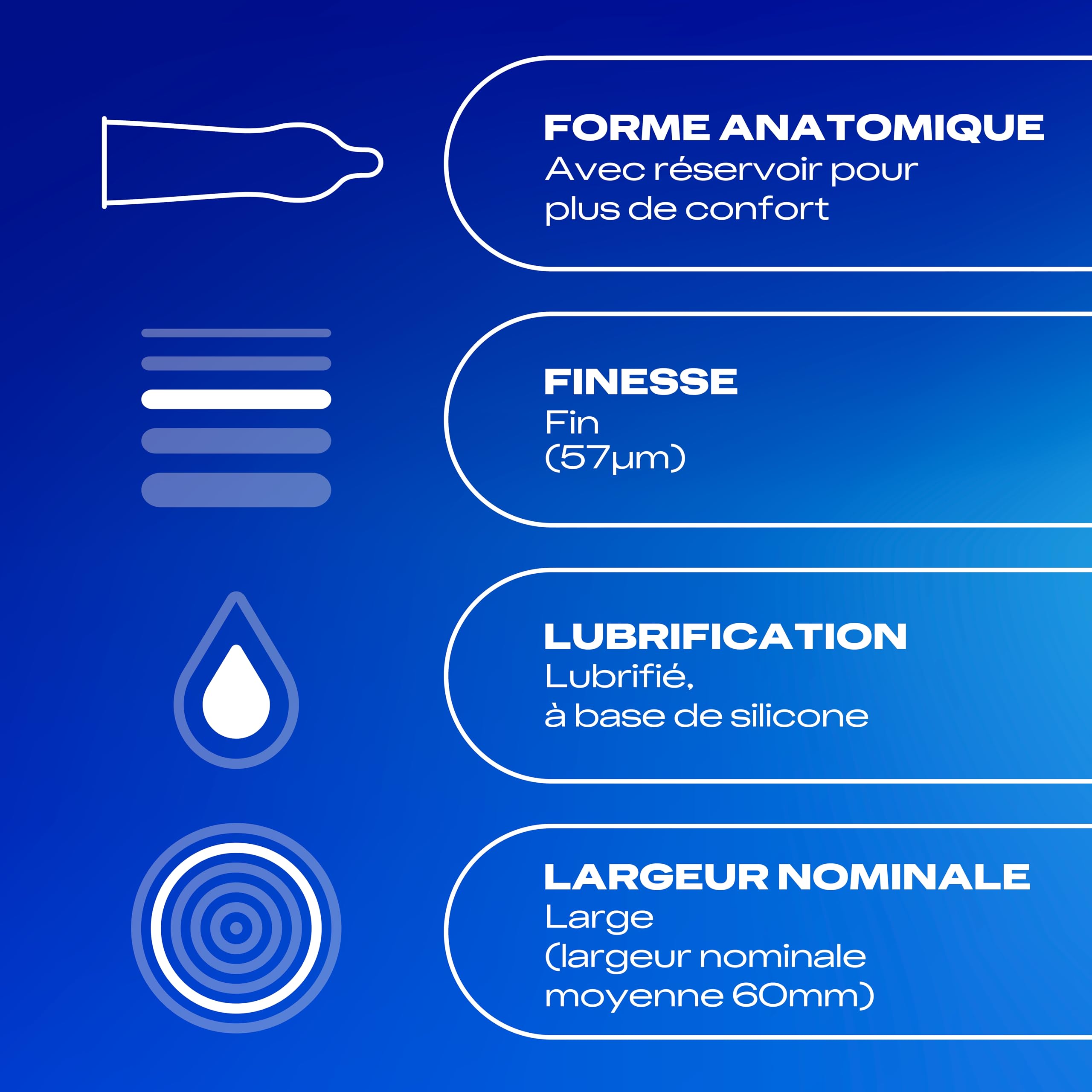 Durex Nude XL - 30 Préservatifs Homme Ultra Fins et Extra Larges - Largeur nominale 60mm