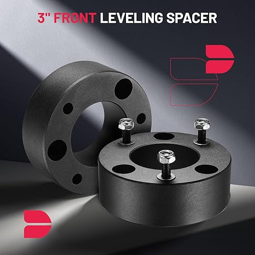 Miniatura 2 de BDFHYK Kit de elevación de nivelación delantera y trasera de 3 pulgadas y 2 pulgadas, compatible con 2004-2022 F150 2WD 4WD, 6061-T6 Kit de