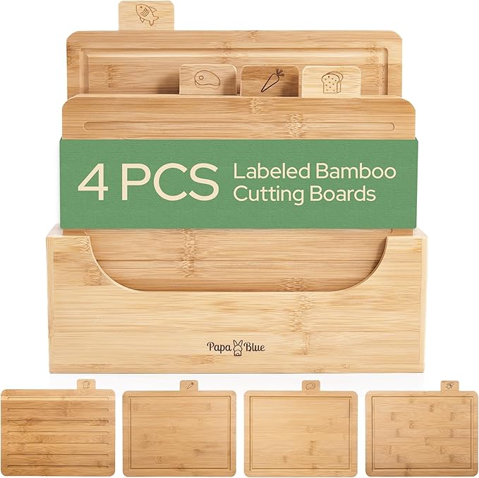Bamboo Cutting Board Set of 4