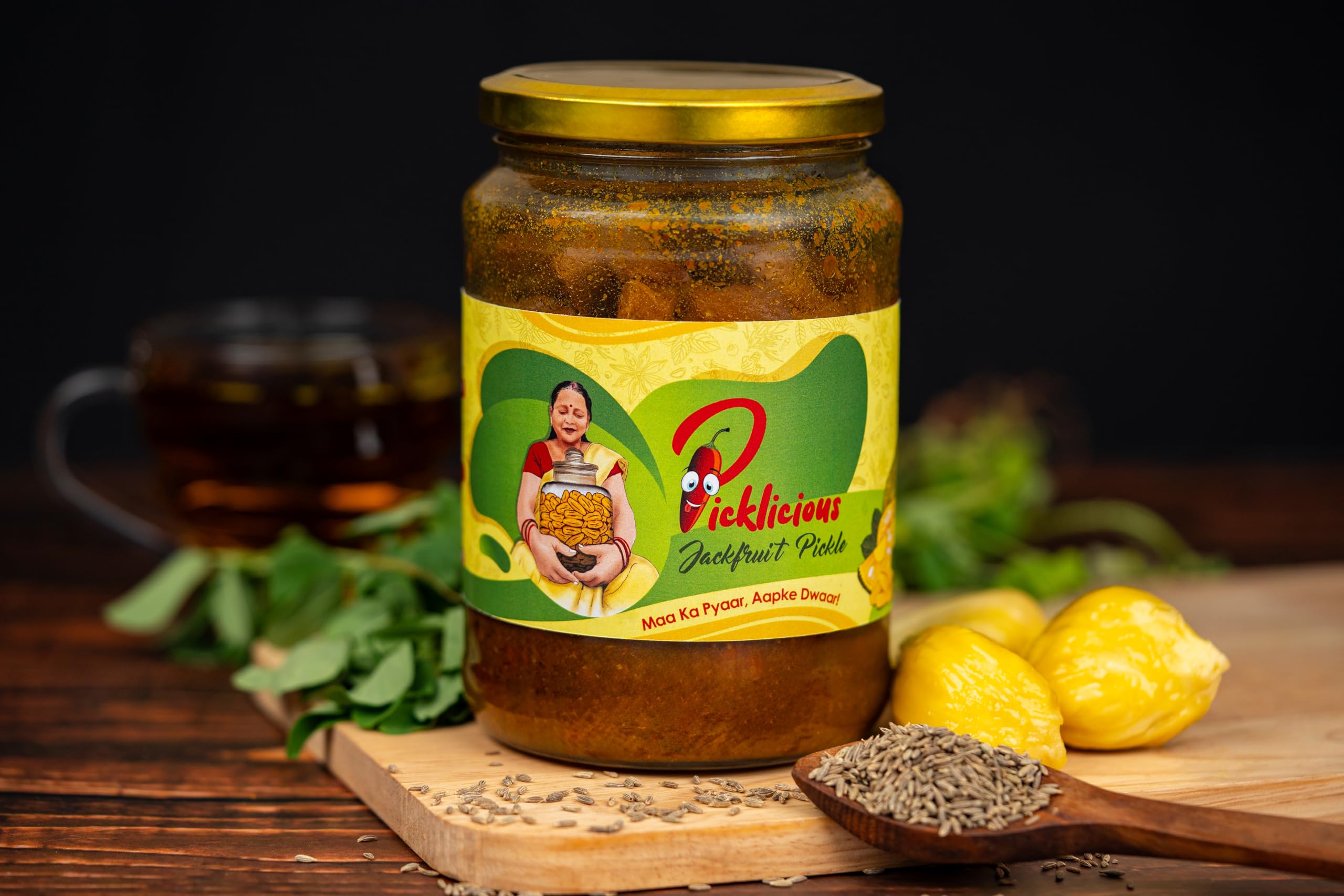 Kathal Ka Achar (Jackfruit Pickle) – | 500 G |Traditional Homemade Bihari Style, Spicy & Tangy North Indian Achar | Picklicious | UP/BIhar Pickle - Image 3 thumbnail