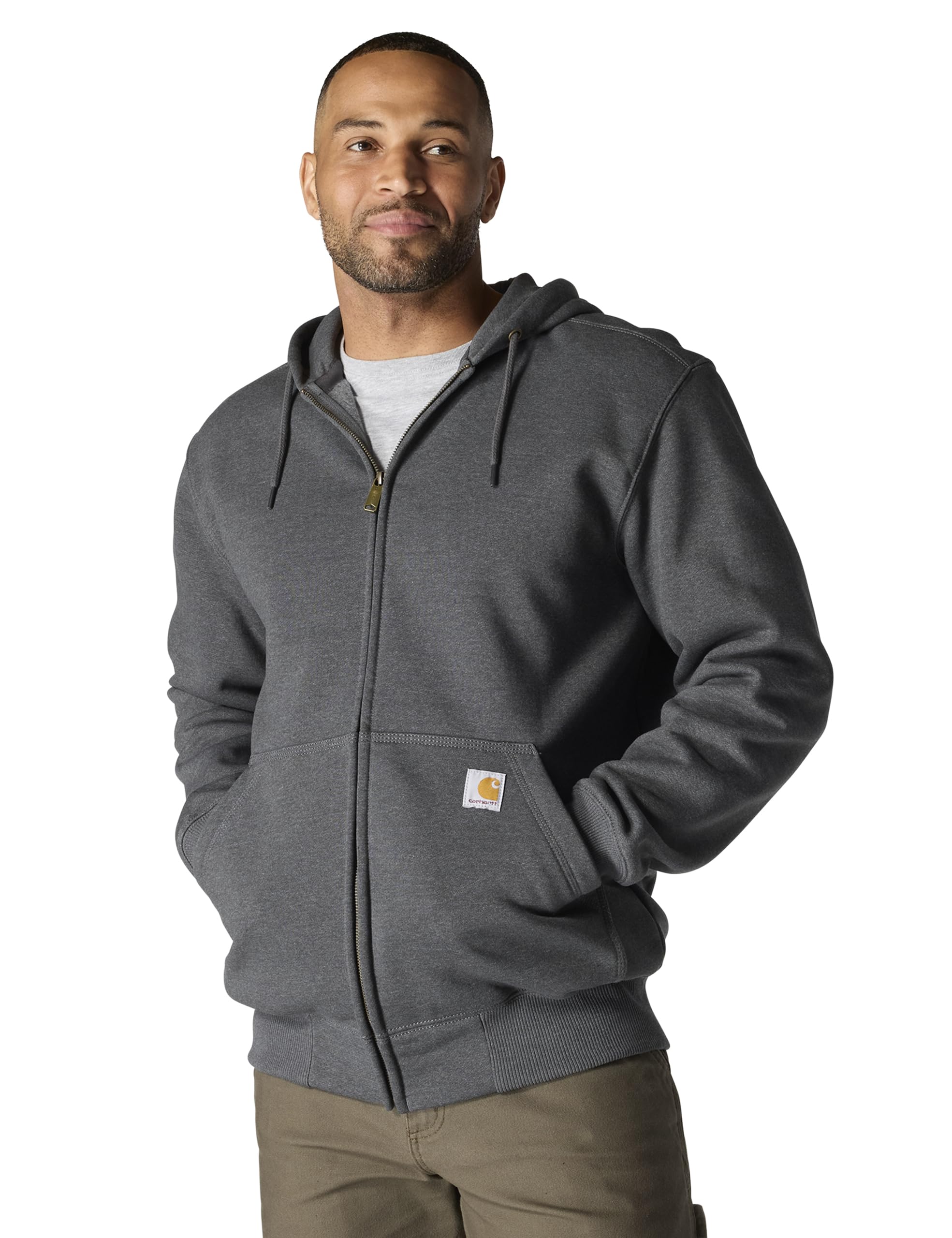 CarharttMen's Rutland Thermal-Lined Zip-Front Sweatshirt Shirt