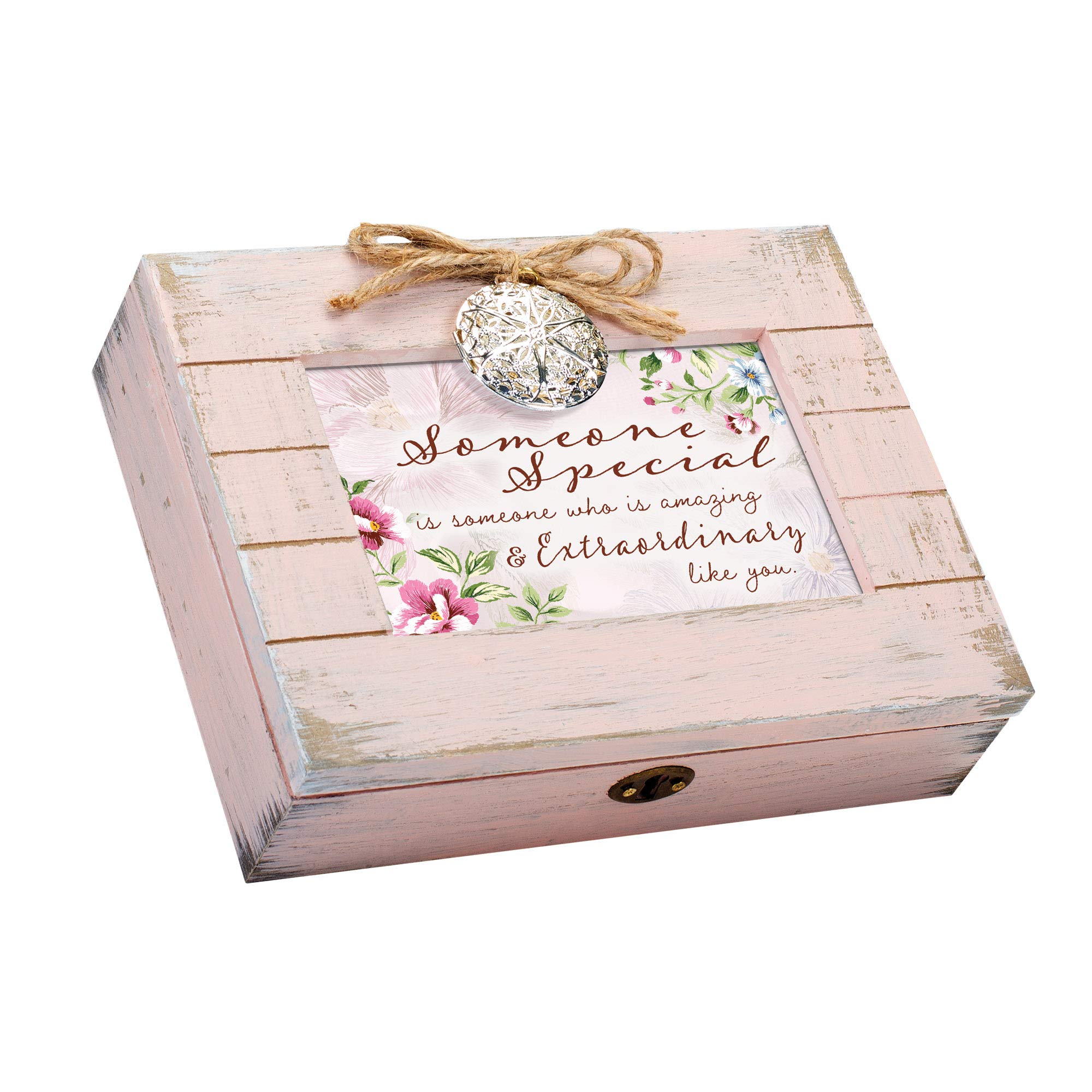 Cottage Garden - Locket in legno rosa con scritta Someone Special
