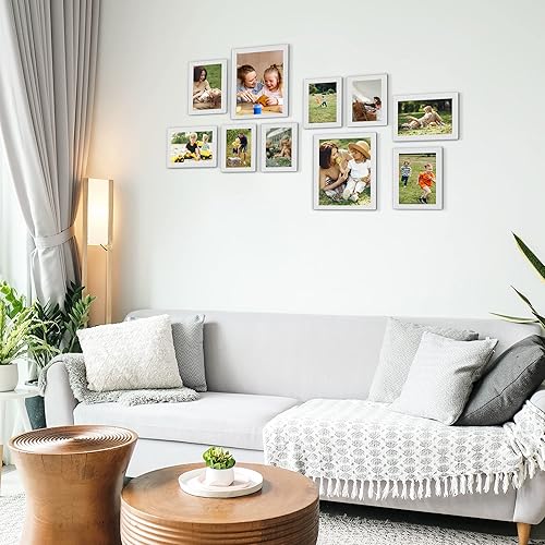 Miniatura 6 de Marcos de fotos de collage para pared, 24 ranuras, marco de fotos grande, galería, rompecabezas, collage para colgar en la pared para fotos de 4 x