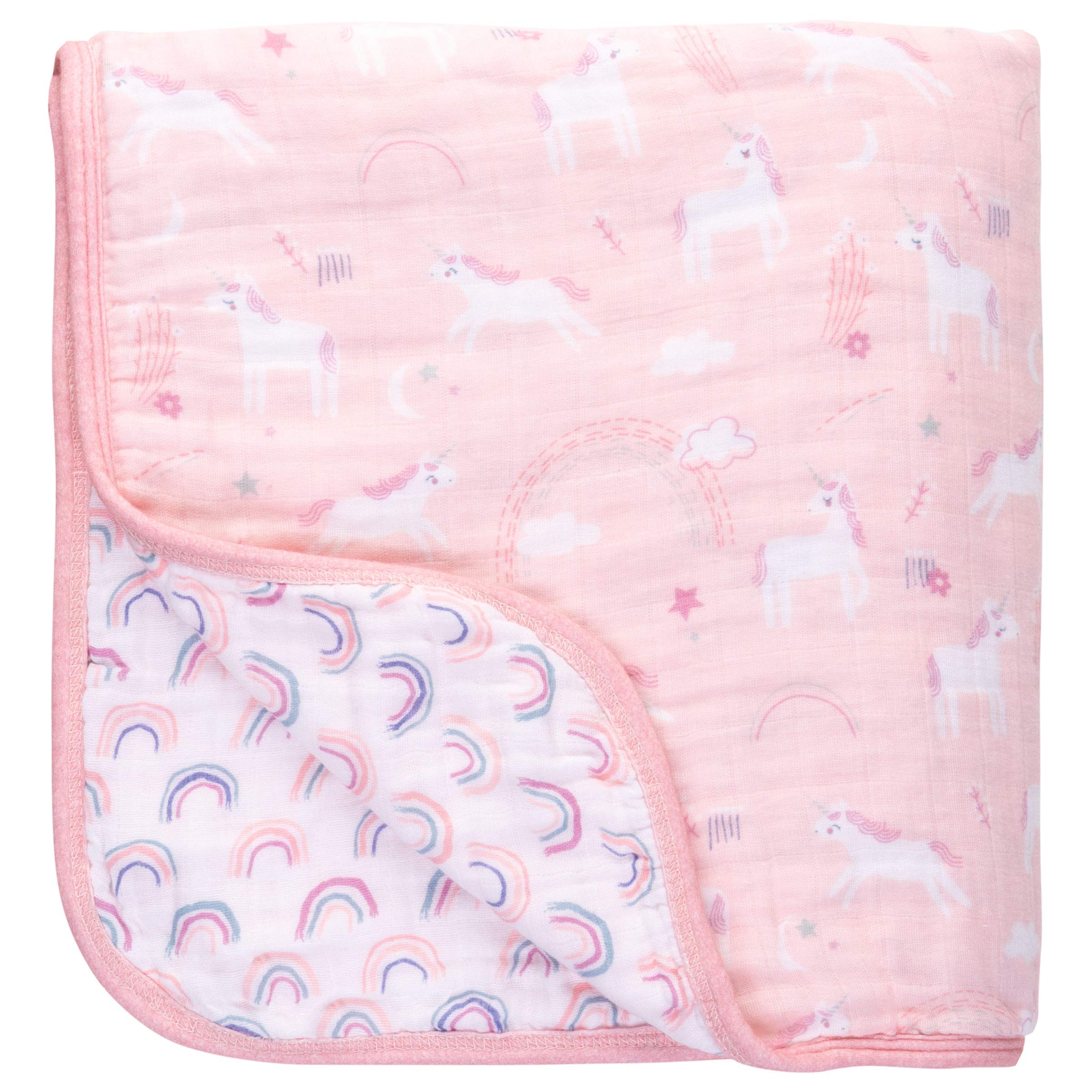 Stephen Joseph Unicorn Muslin Stroller Blankets