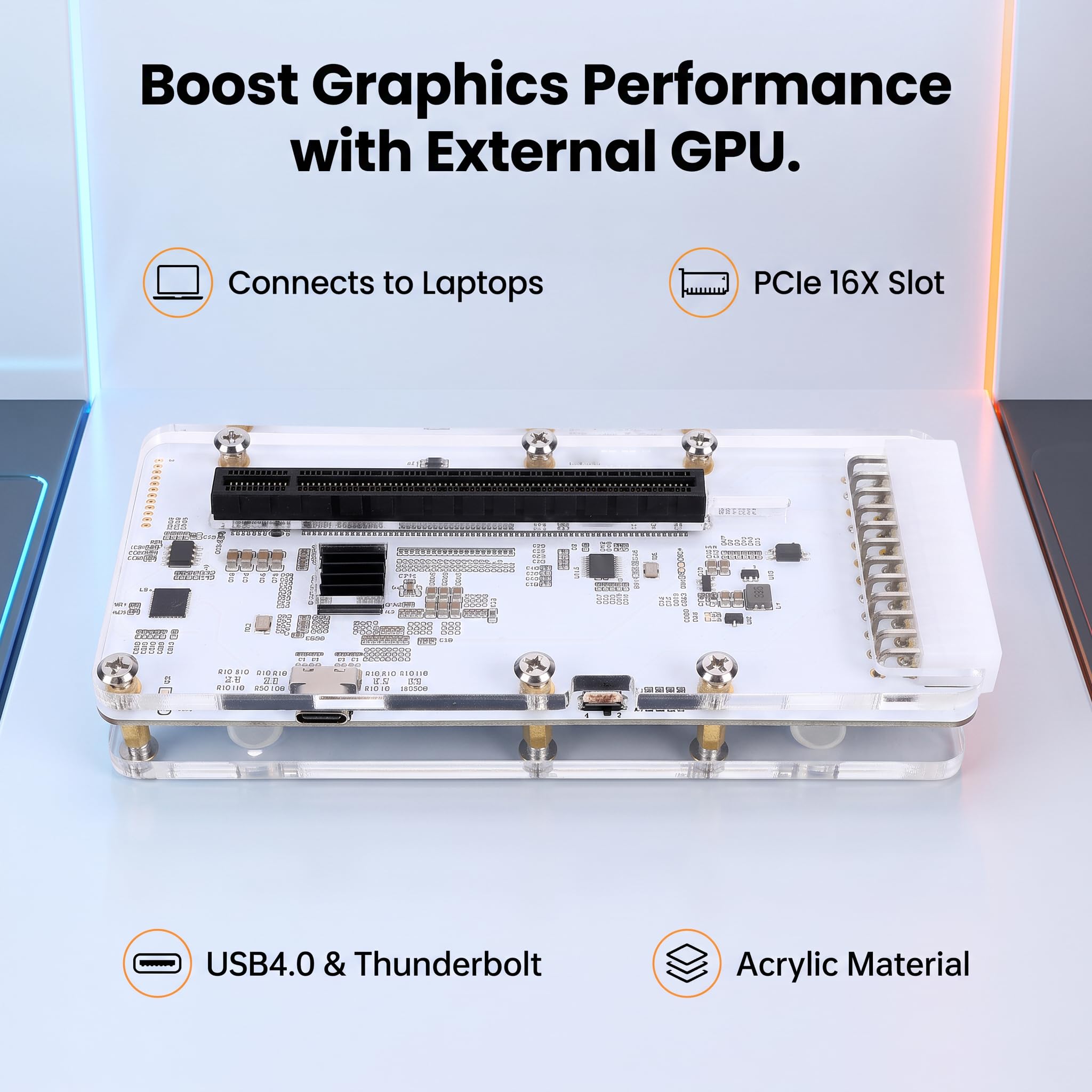Garsent Station d'accueil GPU Externe PCIe 16x, Boîtier D'extension avec