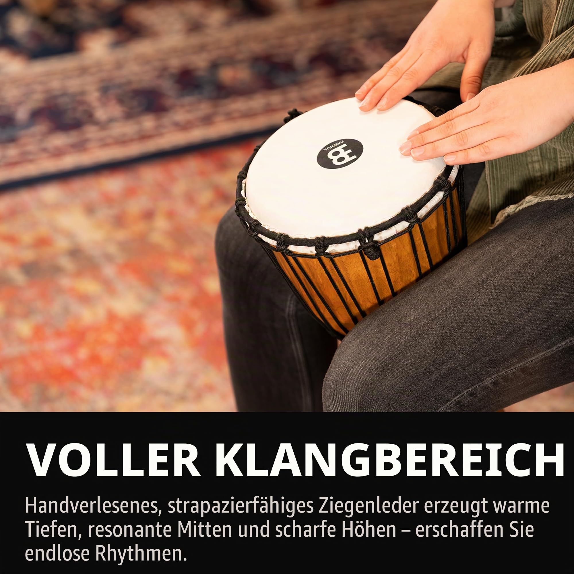 Meinl Headliner Djembe HDJ4-S, 8", Nile Series