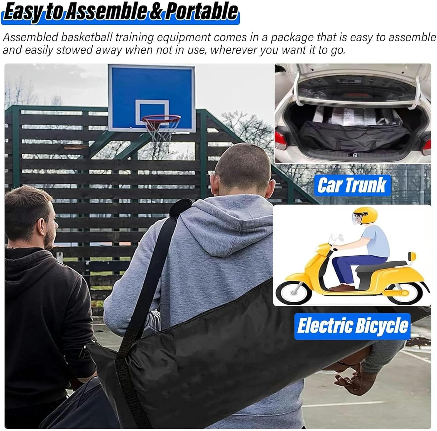 Basketball Hoop Returner Return Attachment 180 Degrees Rotatable Shot Rebounder Return/Heavy Duty Automatic Ball Chute