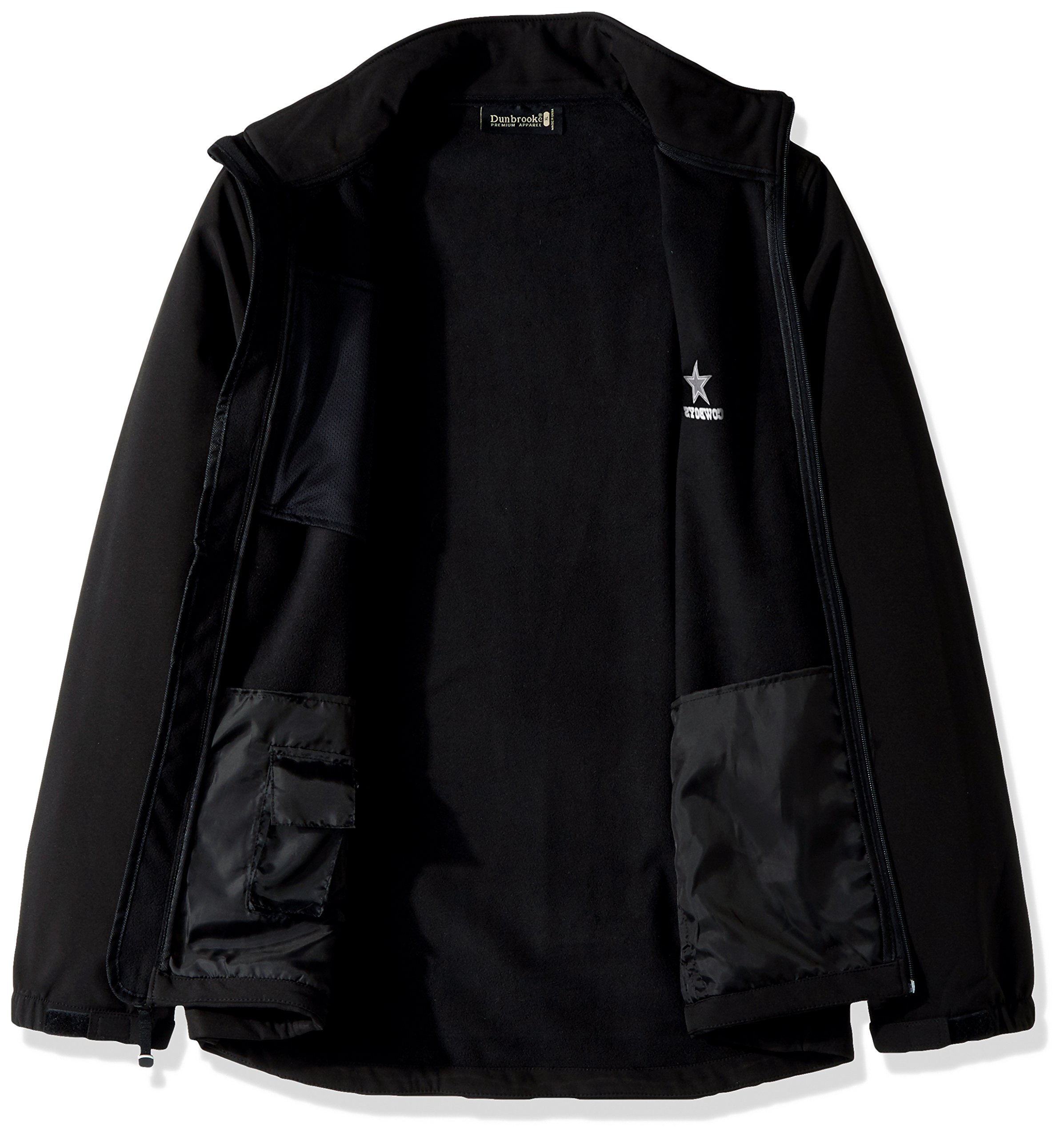 dunbrooke NFL Dallas Cowboys Men's Softshell Jacket, Medium, Black