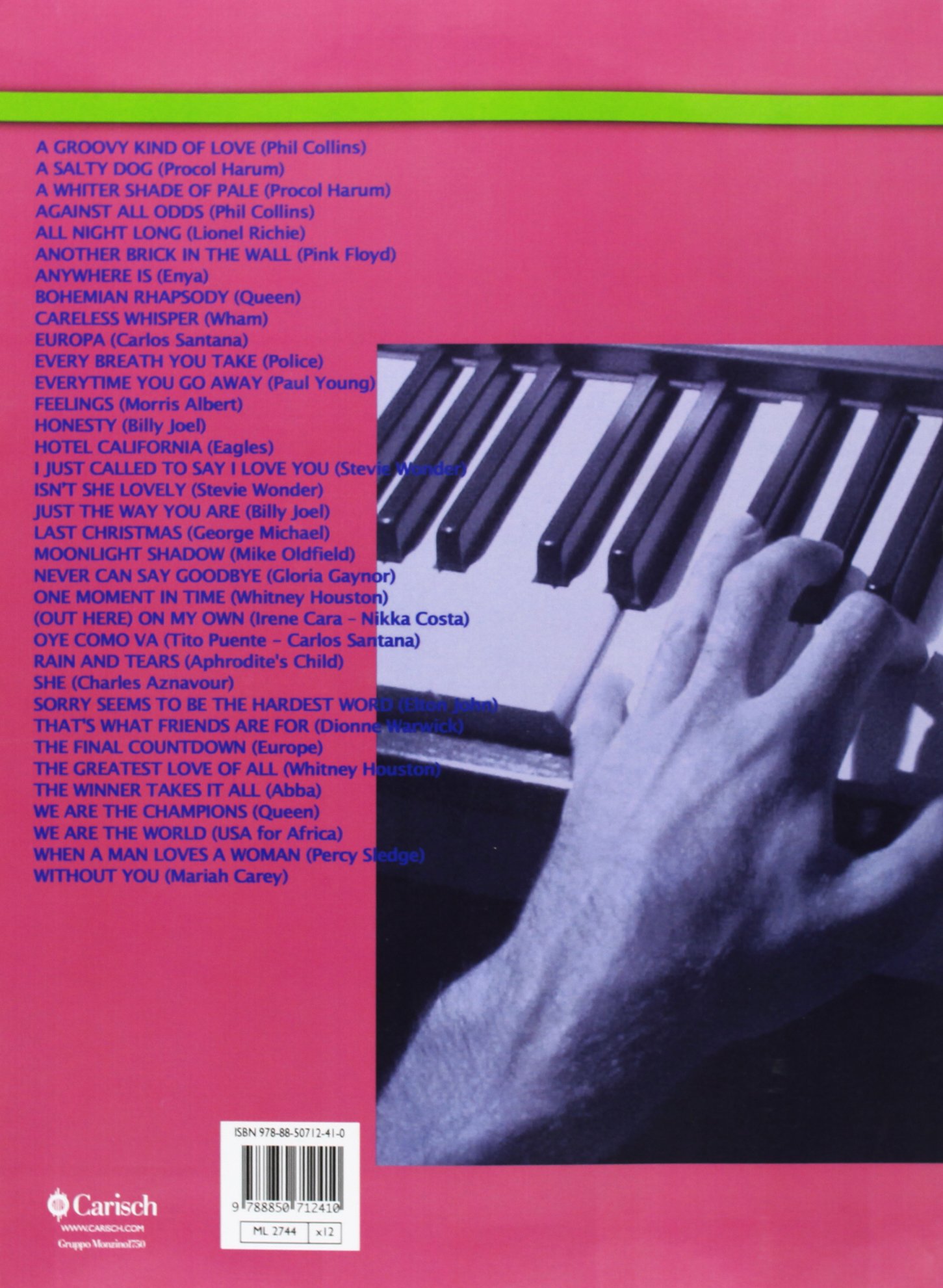 Easy pop piano anthology