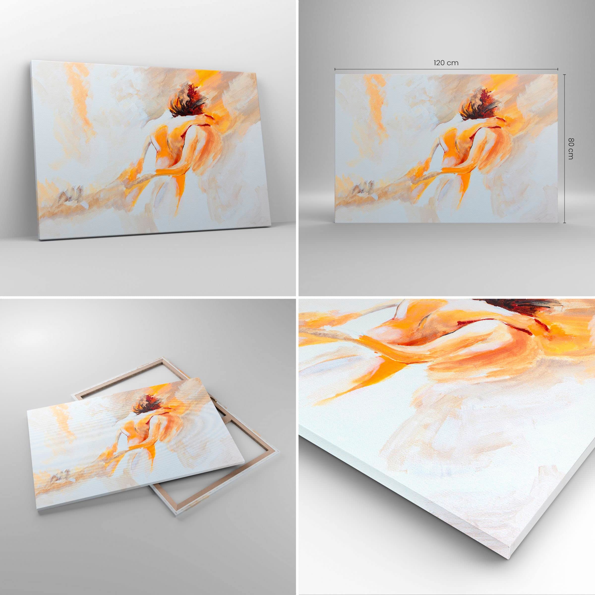 Quadri Moderni su Tela 120x80 cm Stampe da Parete Persone Arte - 3168 | Carattere Amicizia Amore Quadro Decorativo XXL 1 pezzo Soggiorno Camera da Letto Arte da Parete Decorazione da Parete ARTTOR