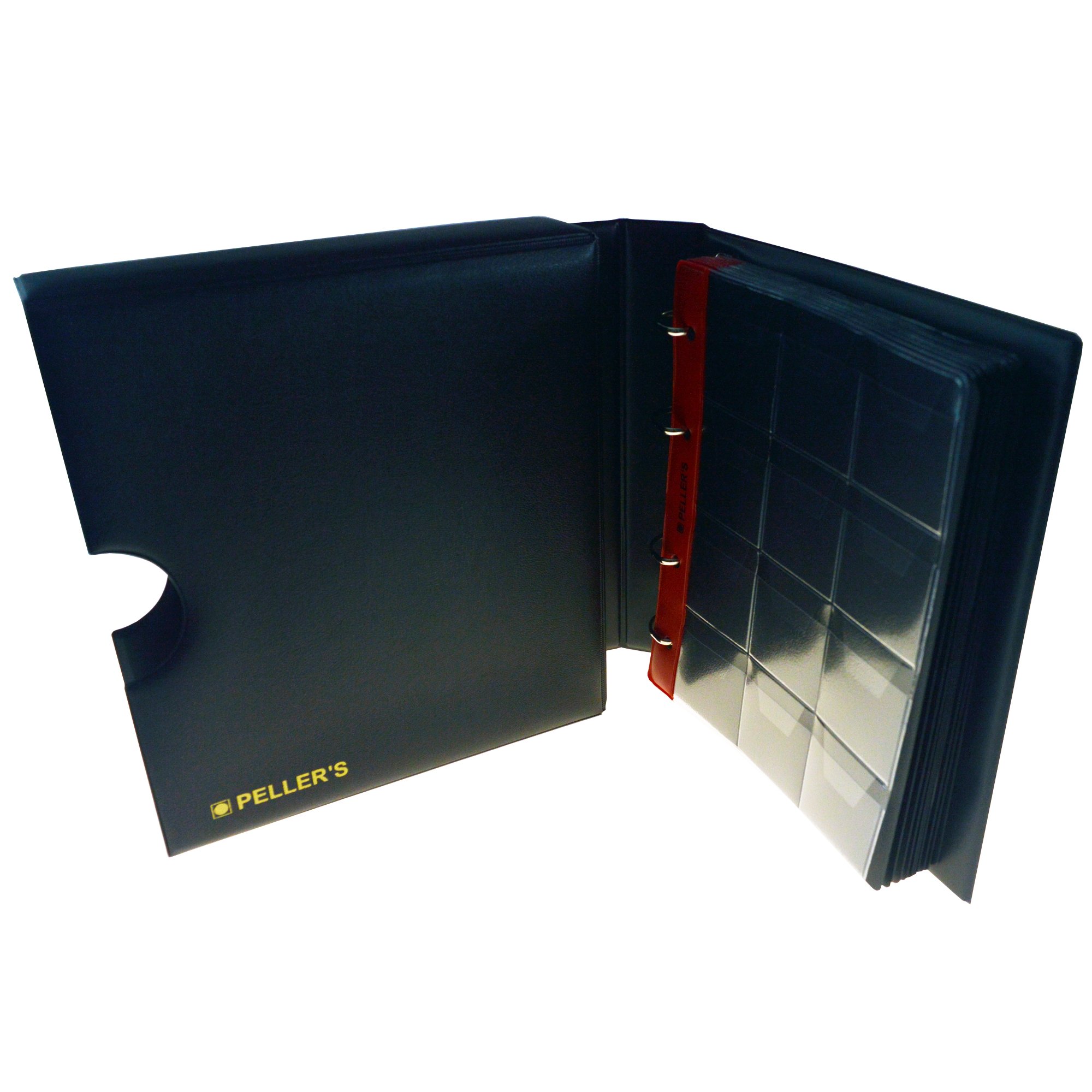 PELLER'S Album pour 120 Monnaies. Classeur M. 10 Feuilles, 120 Pièces pour Monnaies jusqu'à 40 mm de Diamètre. avec Étui de Protection