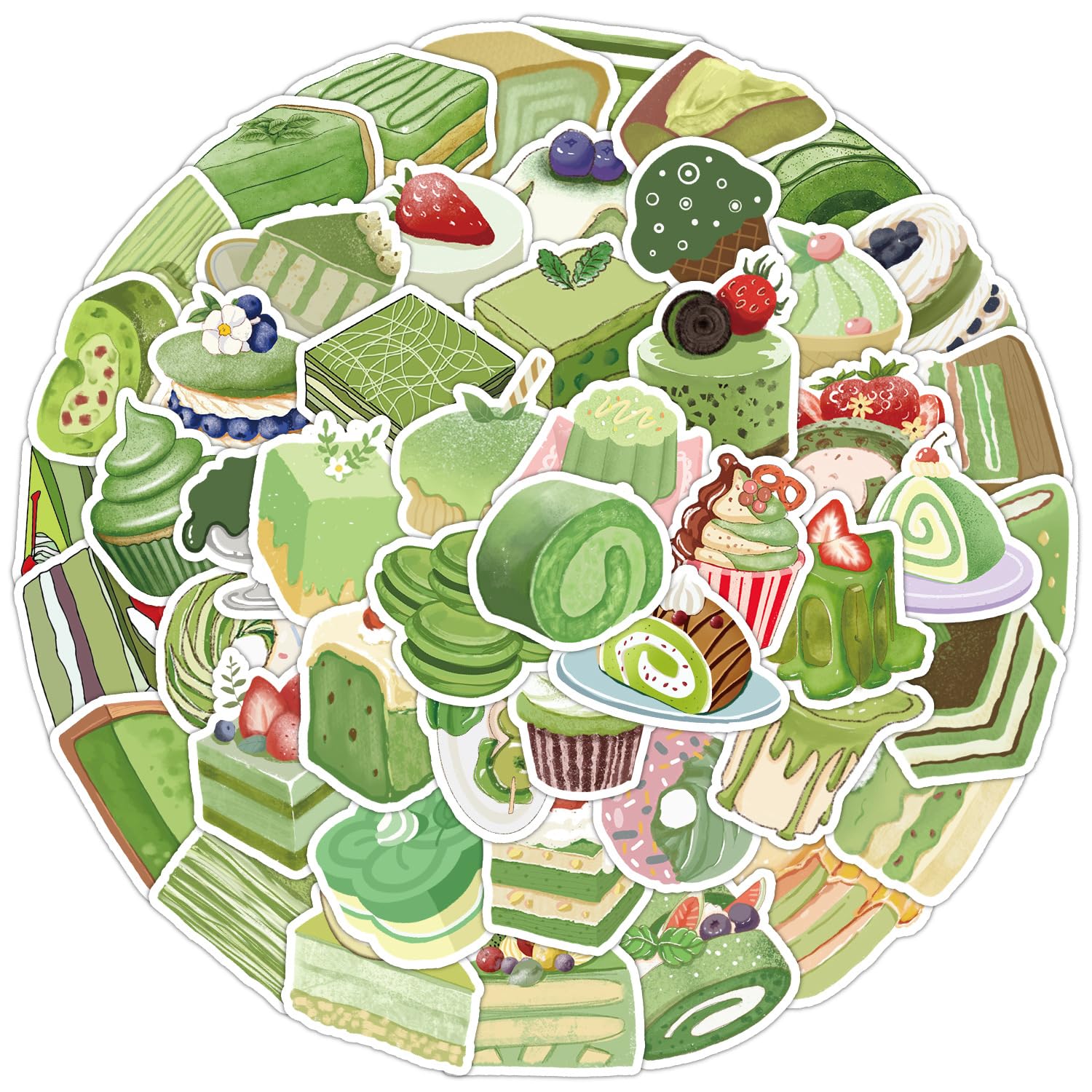 Cake Dessert Stickers for Water Bottle - Image 3