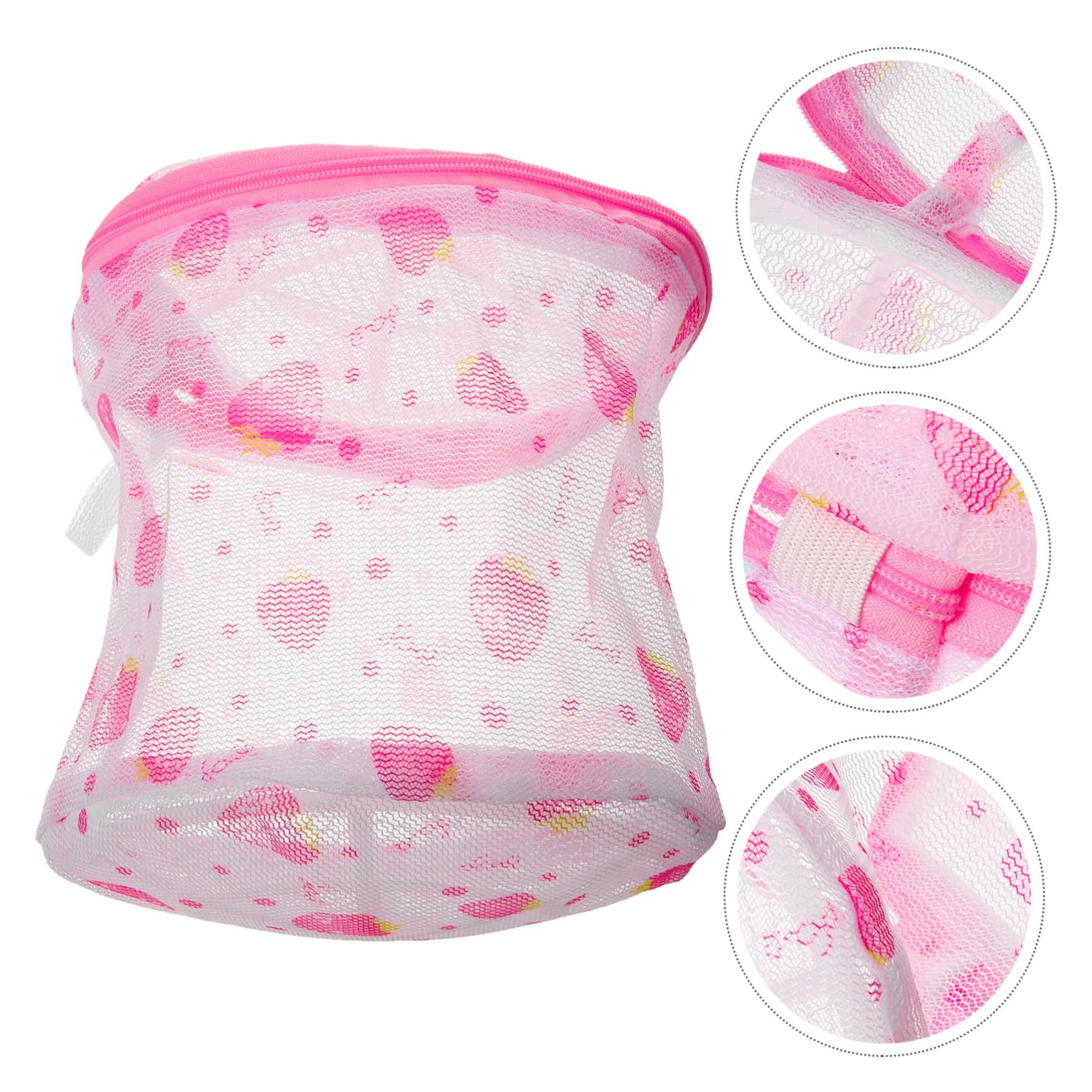 Didiseaon 3 Set Sacco Della Biancheria Borsa Portaoggetti Buste Zip Doppio Cesto Della Biancheria Sacchi A Rete Per Il Bucato Borse Borsa Portabiancheria Con Cerniera Rete Di Nylon 6 Pezzi*3
