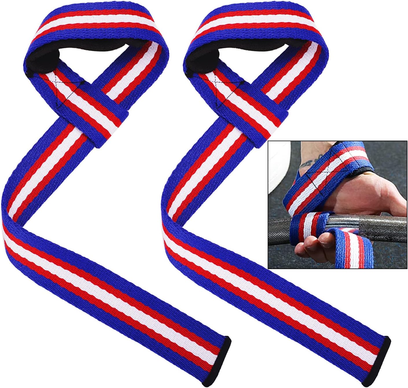 Straps para Gimnasio(Par)，Muñequera de levantamiento de pesas，Correas