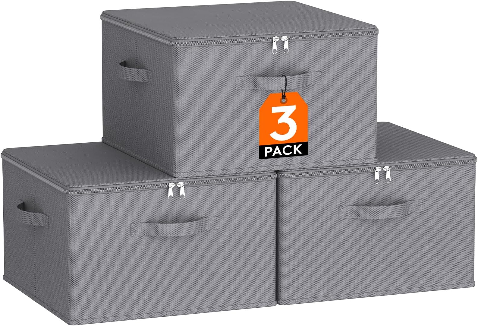 Contenitori Pieghevoli Per Vestiti 45x35x25 Cm - 2 Pezzi Grigio Chiaro, Ideali Per Lenzuola E Oggetti Casalinghi - Foto 6