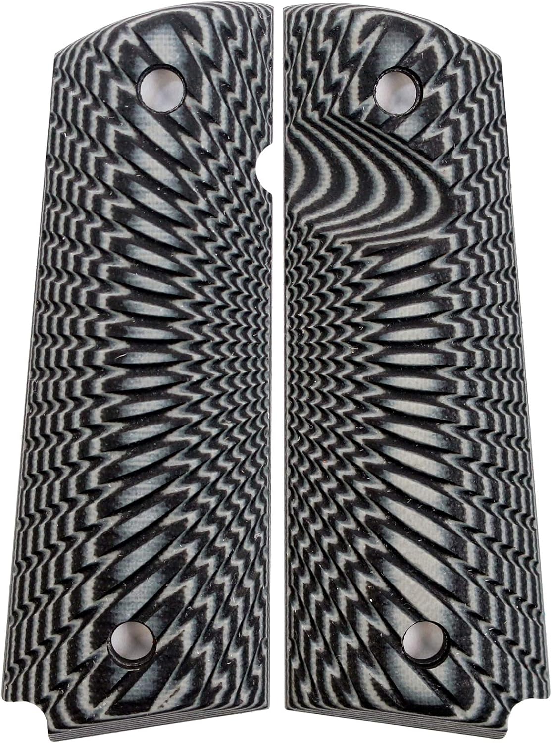 1911 Grips Fits Full Size Compact 1911 EMP PT1911 Sig GSG Sunburst G10 with Standard Thickness & Ambi, Magwell Bobtail Roundbutt Bottom Cut Options