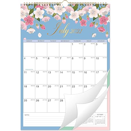 Amazon Com Bloom Daily Planners 2021 Calendar Year Monthly Hanging Wall Calendar January 2021 Through December 2021 11 X 17 Hand Lettered Quotes Office Products